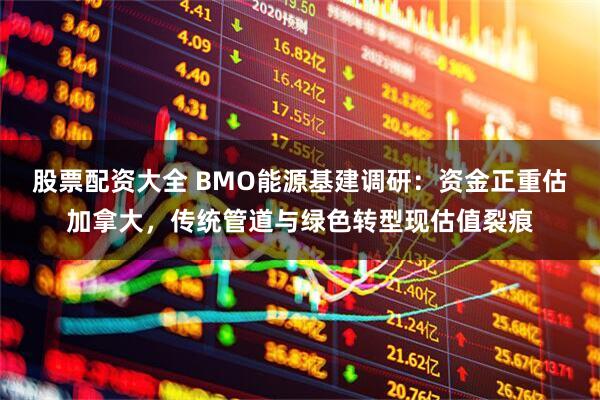 股票配资大全 BMO能源基建调研：资金正重估加拿大，传统管道与绿色转型现估值裂痕